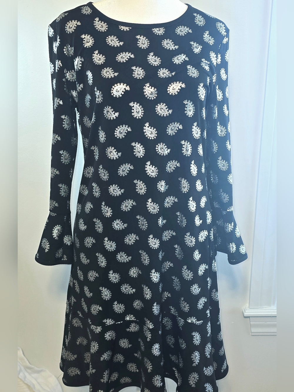 Michael Kors NWT Black & Silver Mini Dress Women's Size Medium